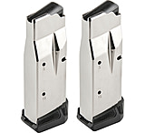 Ruger Max-9 Value Pack 9mm Luger Pistol Magazine, 2 Pack, 12 Round, E-Nickel, Steel, 90716-12RD