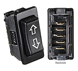 Image of RV Designer Dc Rocker Switch With Plate - 40 Amp