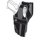 Image of Safariland 0705 Duty Holster, SSIII Low-Ride, Level III Retention - Basket Black, Right Hand 0705-93-181