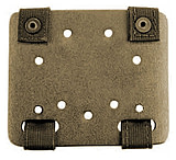 Image of Safariland 6004-8 MOLLE Plate Plain STX - FDE Brown w/QLS Molle Receiver Plate