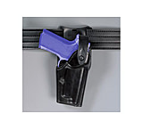 Image of Safariland 1.50in. Belt Drop, Level II Retention Holster - Hi Gloss Black, Left 6285-256-92OBL-S