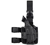 Image of Safariland 6305 ALS Tactical Holster w/ Quick Release Leg Harness - STX TAC Black, Left Hand 6305-219-132