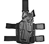 Image of Safariland 6305 ALS Tactical Holster w/ Quick Release Leg Harness - STX TAC Black, Right Hand 6305-73-131