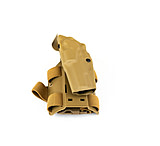 Image of Safariland 6355 ALS Tactical Thigh Holster - STX FDE Brown, Left Hand 6355-53-552