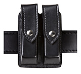 Image of Safariland 77 Double Handgun Magazine Pouch - Plain Black, Ambidextrous 77-210-2HS