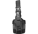 Image of Safariland ALS EDW Holster with 6005 Leg Shroud - STX Plain Black, Right 6375-64-411