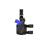 Image of Safariland 6305 ALS Tactical Holster w/ Quick Release Leg Harness - STX Tactical Black, Right Hand 6305-2192-131