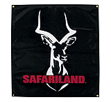 Image of Safariland Black Logo Banner w/ Red Letters - 3 x 3ft