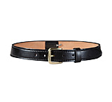 Image of Safariland Contoured Dress Belt - Male 1.25" (32mm) - Plain Black, Chrome 841-36-2C