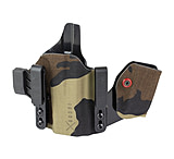 Image of Safariland INCOG-X, Joint Collaboration with Haley Strategic, Inside the Waistband Holster, Fits Glock 43X/48, Integrated Magazine Caddy, Microfiber Suede Wrapped Boltaron Construction, Woodland Camo, Right Hand, 1341411
