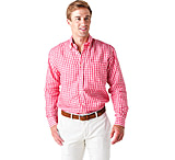 Image of Saint Bernard Linen Check Button-Down Shirt -Men's