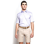 Image of Saint Bernard Printed Gingham Short Sleeve Polo - Men's