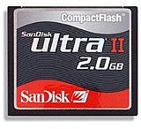 Image of SanDisk 2GB Ultra II CompactFlash Memory Card SDCFH2048901