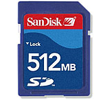 Image of Sandisk 512MB Secure Digital SD Memory Card - SDSDB512A1