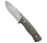 Image of Saturn Knives Mimas Fixed Blade Knife Green Micarta 4.3 Satin DB024BF7