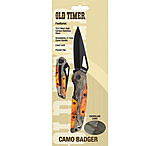 Image of Schrade Badger Linerlock Camo Folding Knife