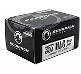 Scorpion .357 Magnum 158 Grain Jacketed Hollow Point Brass Cased Pistol Ammunition