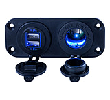 Image of Sea-Dog Double USB &amp; Power Socket Panel
