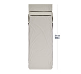 Sea to Summit Silk Blend Rectangular Sleeping Bag Liner w/ Pillow Sleeve, Moonstruck Grey, Universal, A3243