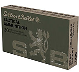 Sellier &amp; Bellot eXergy .300 AAC Blackout 110 Grain Full Metal Jacket Brass Cased Rifle Ammo, 20 Rounds, SB300BLKXA