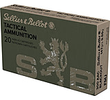 Sellier &amp; Bellot 300 Blackout 147 Grain Full Metal Jacket Rifle Ammunition