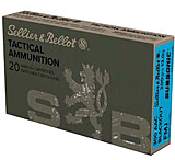 Sellier & Bellot Subsonic .300 AAC Blackout 200 grain Full Metal Jacket Brass Cased Rifle Ammo, 20 Rounds, SB300BLKSUBA