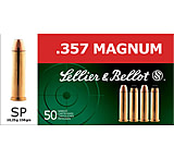 Sellier &amp; Bellot 357 Magnum 158 Grain Soft Point Brass Cased Pistol Ammunition