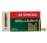 Sellier &amp; Bellot 38 Special 158 Grain Soft Point Brass Cased Pistol Ammunition