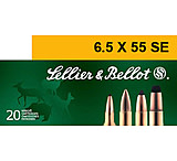 Sellier &amp; Bellot 6.5x55 SE 131 Grain Soft Point Rifle Ammo, 20 Rounds, SB6555A