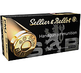 Sellier &amp; Bellot 40 S&amp;W 180 Grain Full Metal Jacket Brass Cased Pistol Ammo, 50 Rounds, SB40B