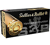 Sellier &amp; Bellot 9mm Luger 124 Grain Jacketed Hollow Point Brass Cased Pistol Ammunition