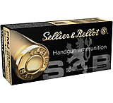 Sellier & Bellot 32 Auto/7.65 Browning 73 Grain Full Metal Jacket Brass Cased Pistol Ammo, 50 Rounds, SB32A