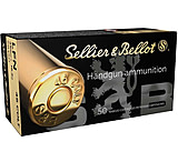Sellier & Bellot 45 Colt 250 Grain Cowboy Action Lead Flat Nose Brass Cased Pistol Ammo, 50 Rounds, SB45D
