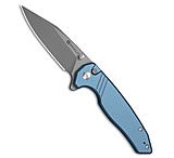 Image of SENCUT Selkyris Button Lock Knife Blue Aluminum 3.4 Gray SW AF52E3C4