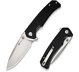 Image of SENCUT Skarnax Flipper &amp; Thumb Stud Knife Black G10 Handle 3.79inch Satin Finished 9cr18mov Blade S24025-1
