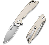 Image of SENCUT Stratex Flipper &amp; Thumb Stud Knife Ivory G10 Handle 3.17inch Satin Finished 9cr18mov Blade