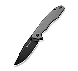 Image of SENCUT Sylor Flipper &amp; Thumb Stud Knife Gray G10 Handle 3.35inch Black D2 Blade