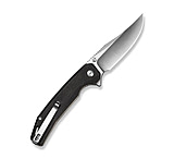 Image of SENCUT Vornix Flipper Knife Black Canvas Micarta Handle 3.65inch Satin Finished 9cr18mov Blade