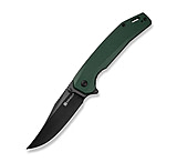 Image of SENCUT Vornix Flipper Knife Teal Green G10 Handle 3.65inch Black 9cr18mov Blade