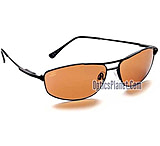 Image of Serengeti Coupe Sunglasses w/ Drivers Lenses, Black Metal Frame