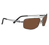 Image of Serengeti Dante Single Vision Prescription Sunglasses, Shiny Gunmetal/Black Tannery Frame-7115SV