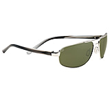 Image of Serengeti Livigno Single Vision Prescription Sunglasses, Satin Black/Grey Stripe Frame-7769SV