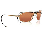 Image of Serengeti Pilot 1 Aviator Sunglasses 7161 - Gold/Bone Frame, Drivers Lenses
