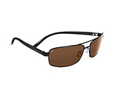 Image of Serengeti San Remo Single Vision Prescription Sunglasses, Satin Black/Grey Stripe Frame-7605SV