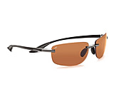 Image of Serengeti Rololare Single Vision Prescription Sunglasses, Shiny Black Frame-7477SV