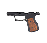 Image of Sharps Bros. Grip Module For The P365x / P365xl - Black Anodize With Brazilian Cherry Grips - Manual Safety Cut