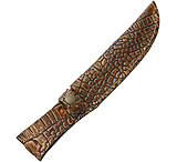 Image of Sheath Fixed Blade Belt Sheath Alligator Pattern with Leather Construction