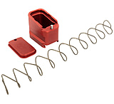 Shield Arms Glock 19/23 9mm Luger 5 Rounds, 40S&amp;W 4-Rounds Pistol Magazine Extension, Red, G19ME5RED-4RD