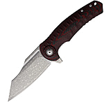 Image of Shieldon Tranchodon Black/Red Folding Knife