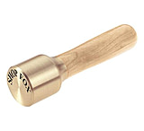 Image of Shop Fox Turned-Polished Brass Head Mallet